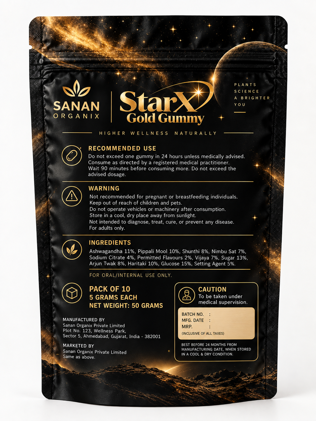 StarX Gold Gummy