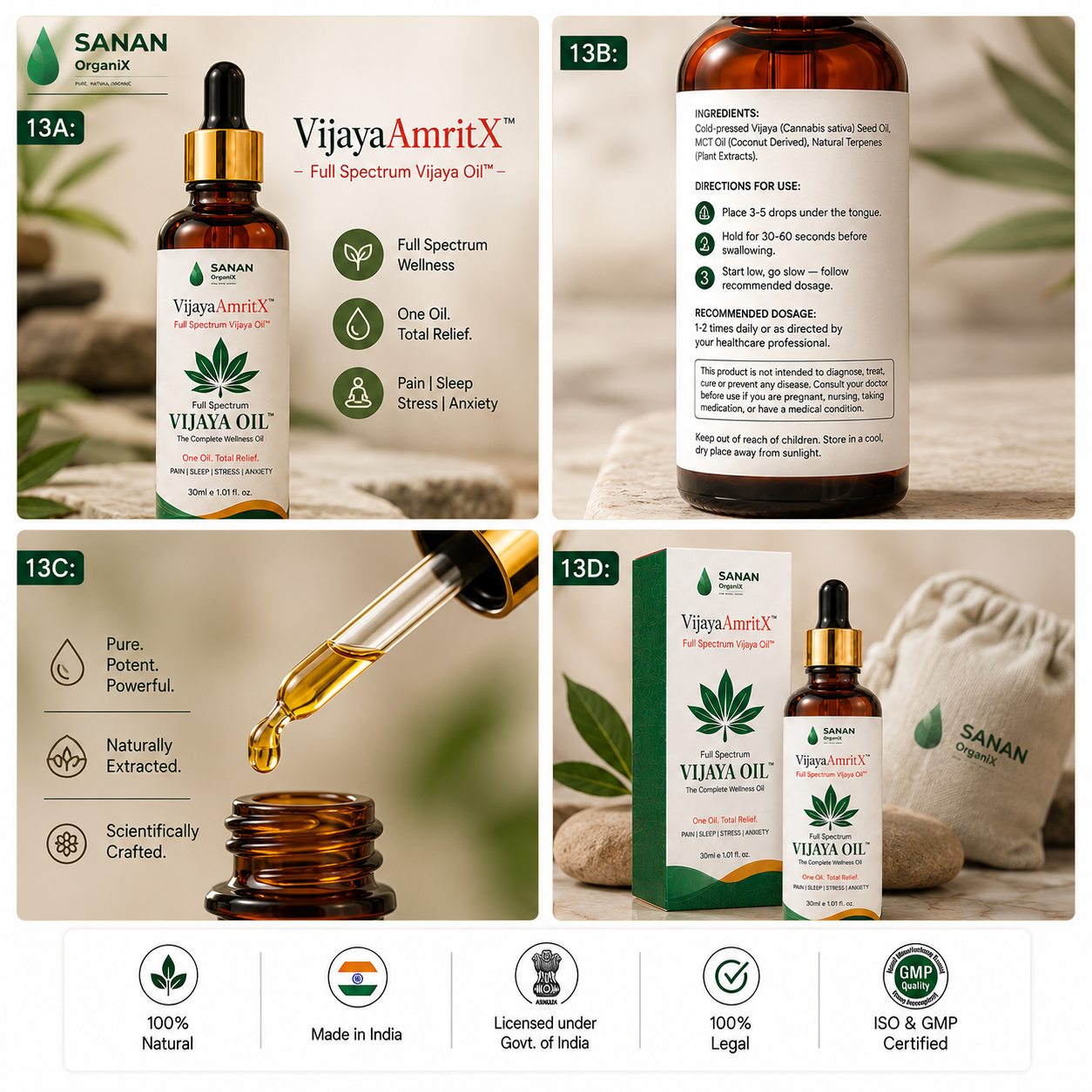 VijayaAmritX Full Spectrum Vijaya Oil™