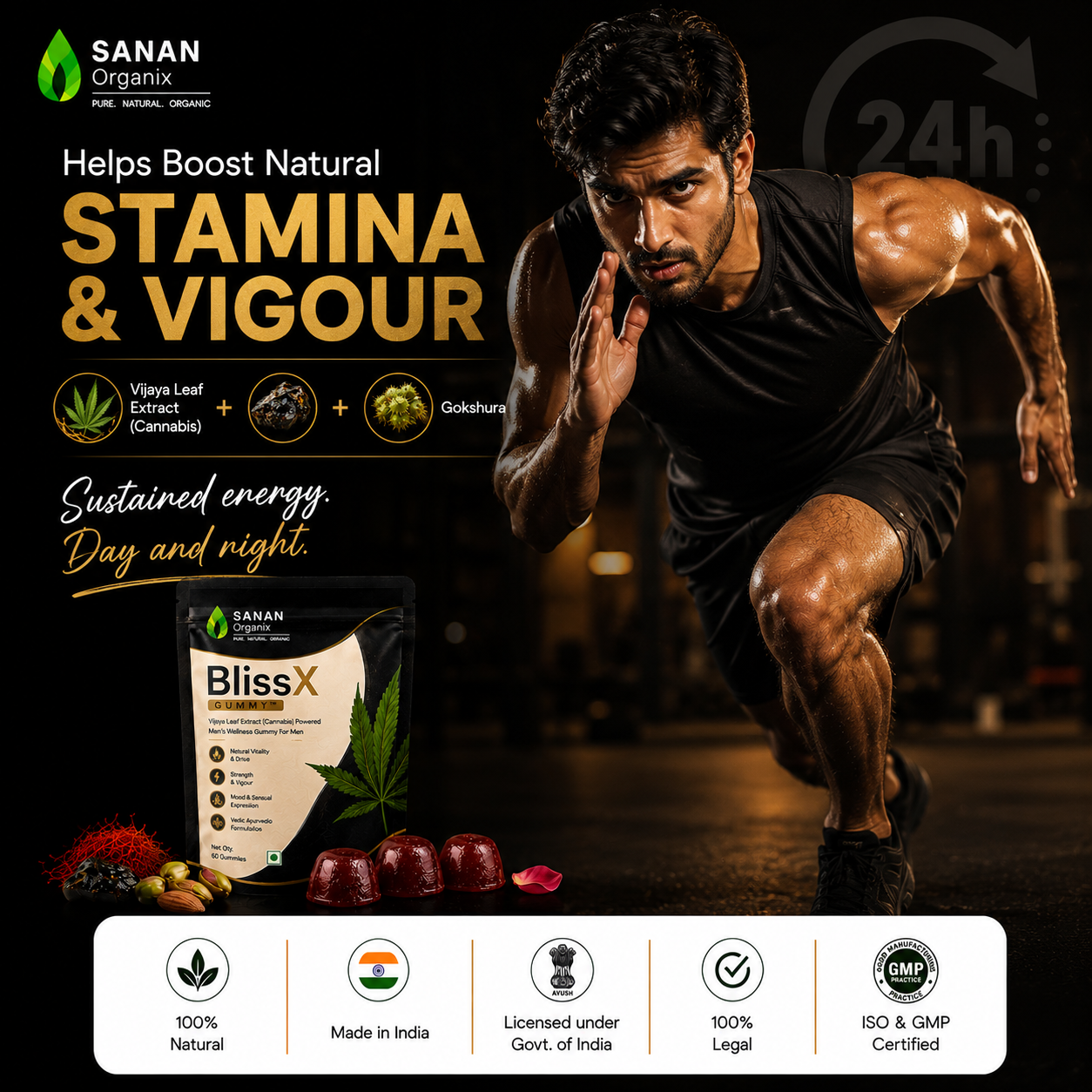BlissX Vijaya Men Wellness Gummy