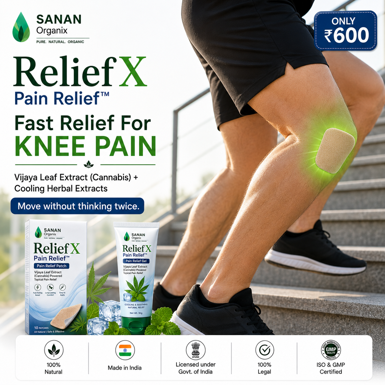 Sanan ReliefX Pain Relief Patches™
