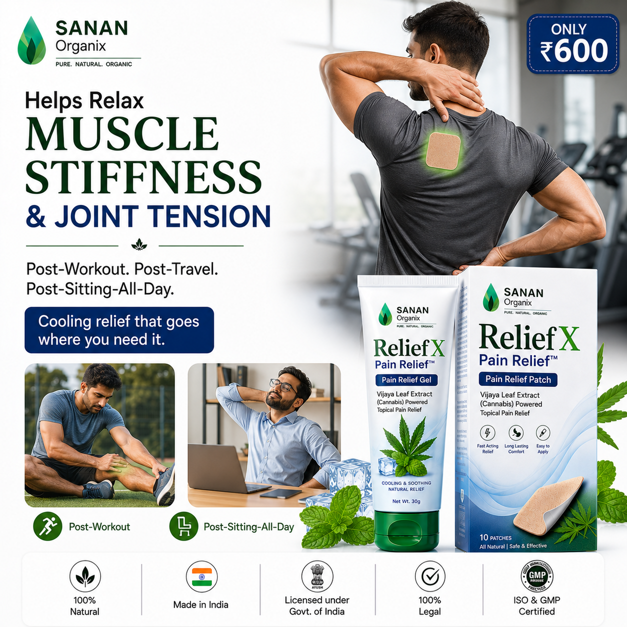 Sanan ReliefX Pain Relief Patches™