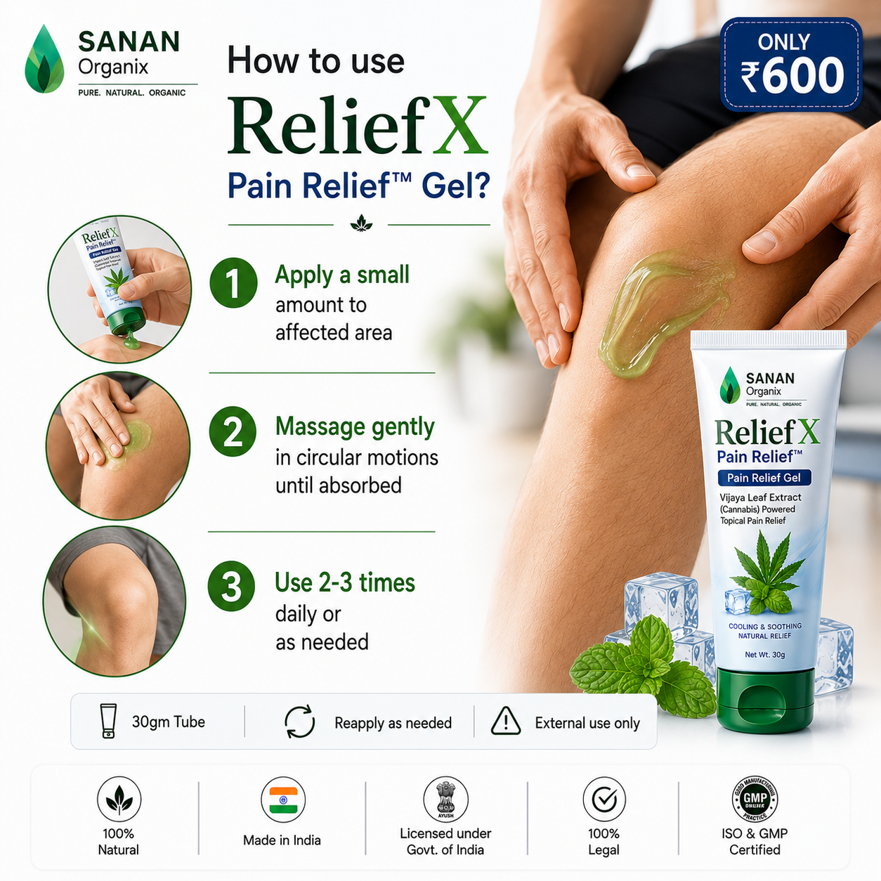 Sanan ReliefX Pain Relief Patches™