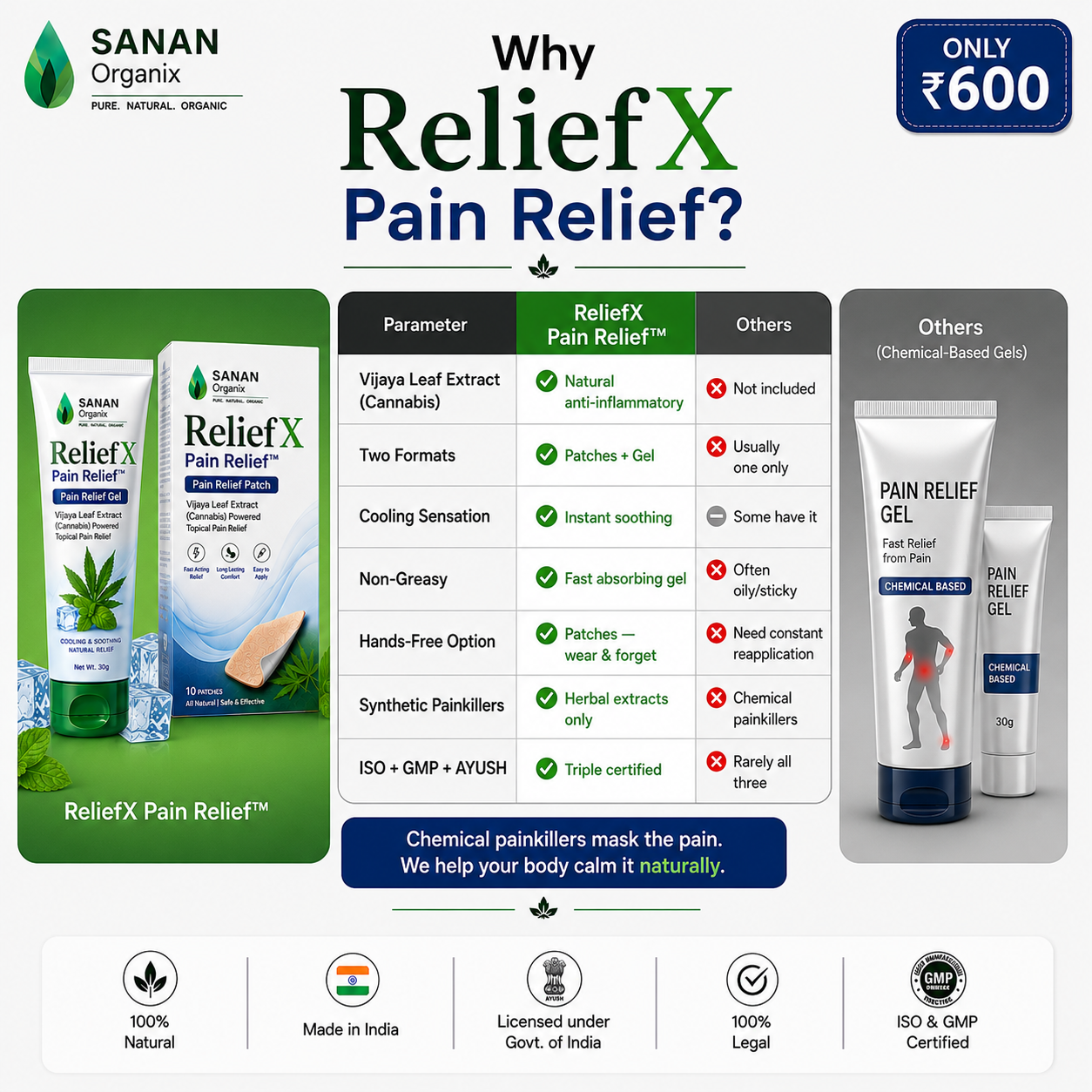 Sanan ReliefX Pain Relief Patches™