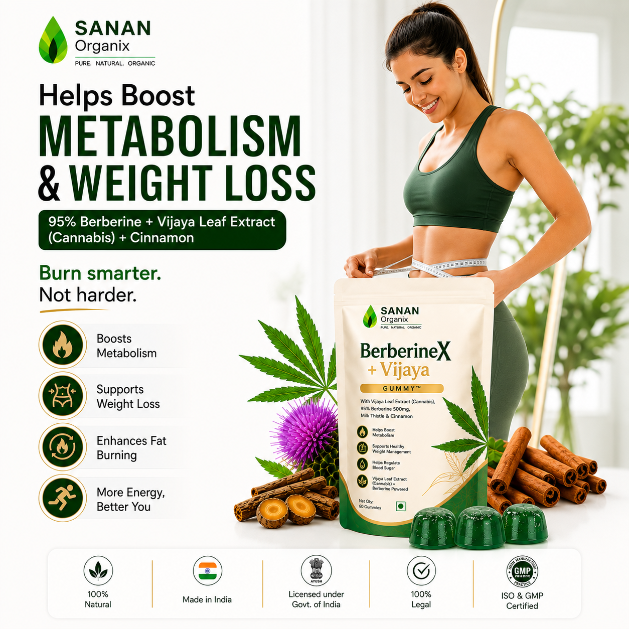 Sanan BerberineX + Vijaya Gummy™