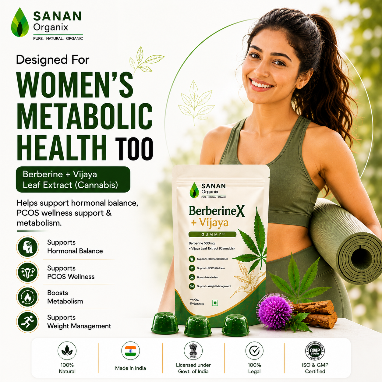 Sanan BerberineX + Vijaya Gummy™