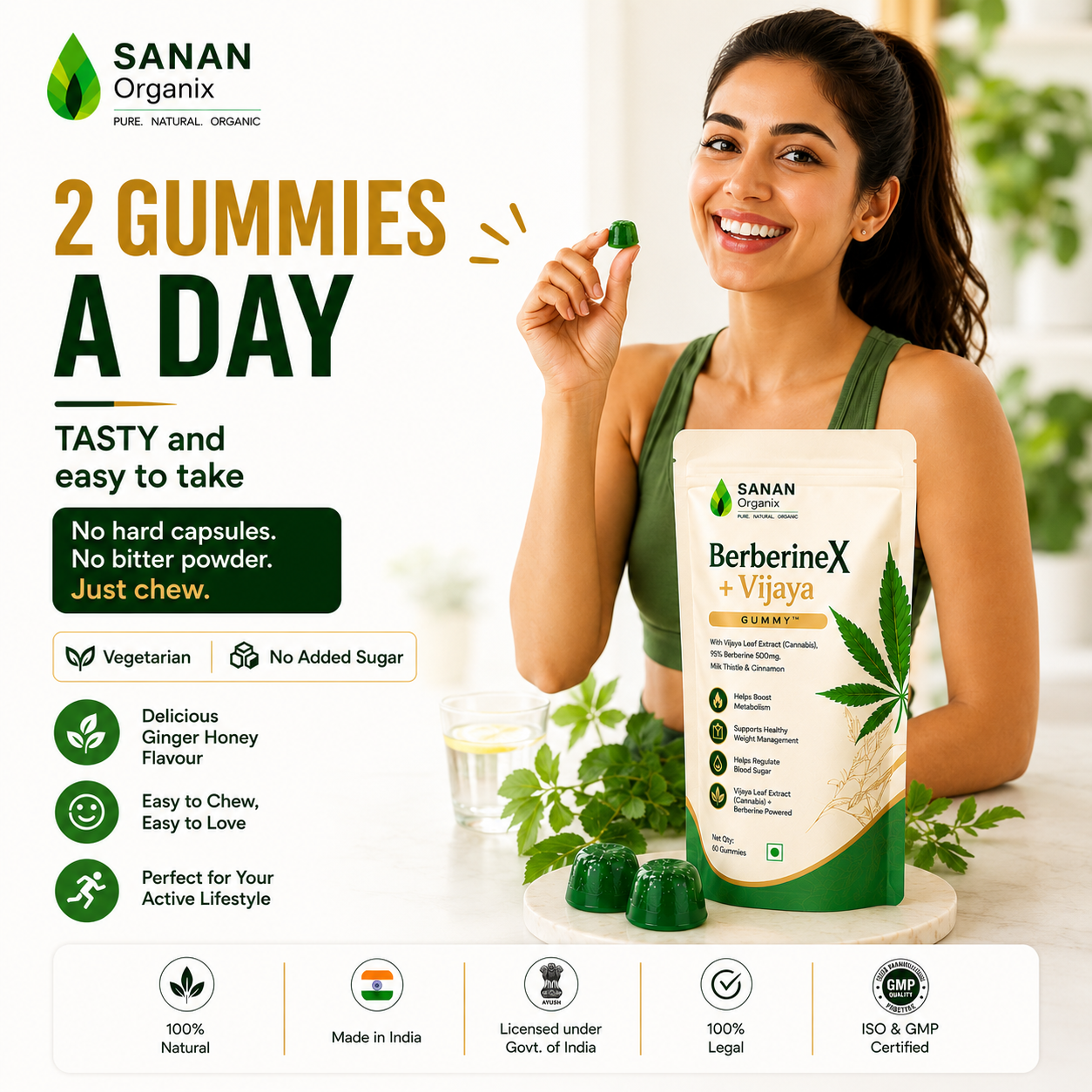 Sanan BerberineX + Vijaya Gummy™