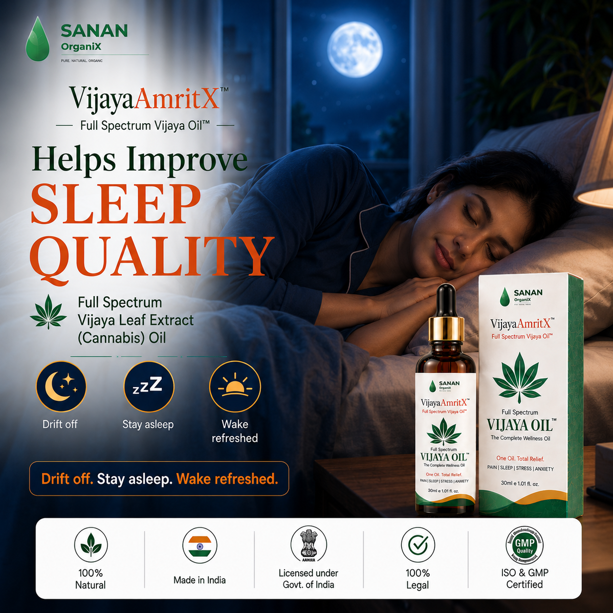 VijayaAmritX Full Spectrum Vijaya Oil™