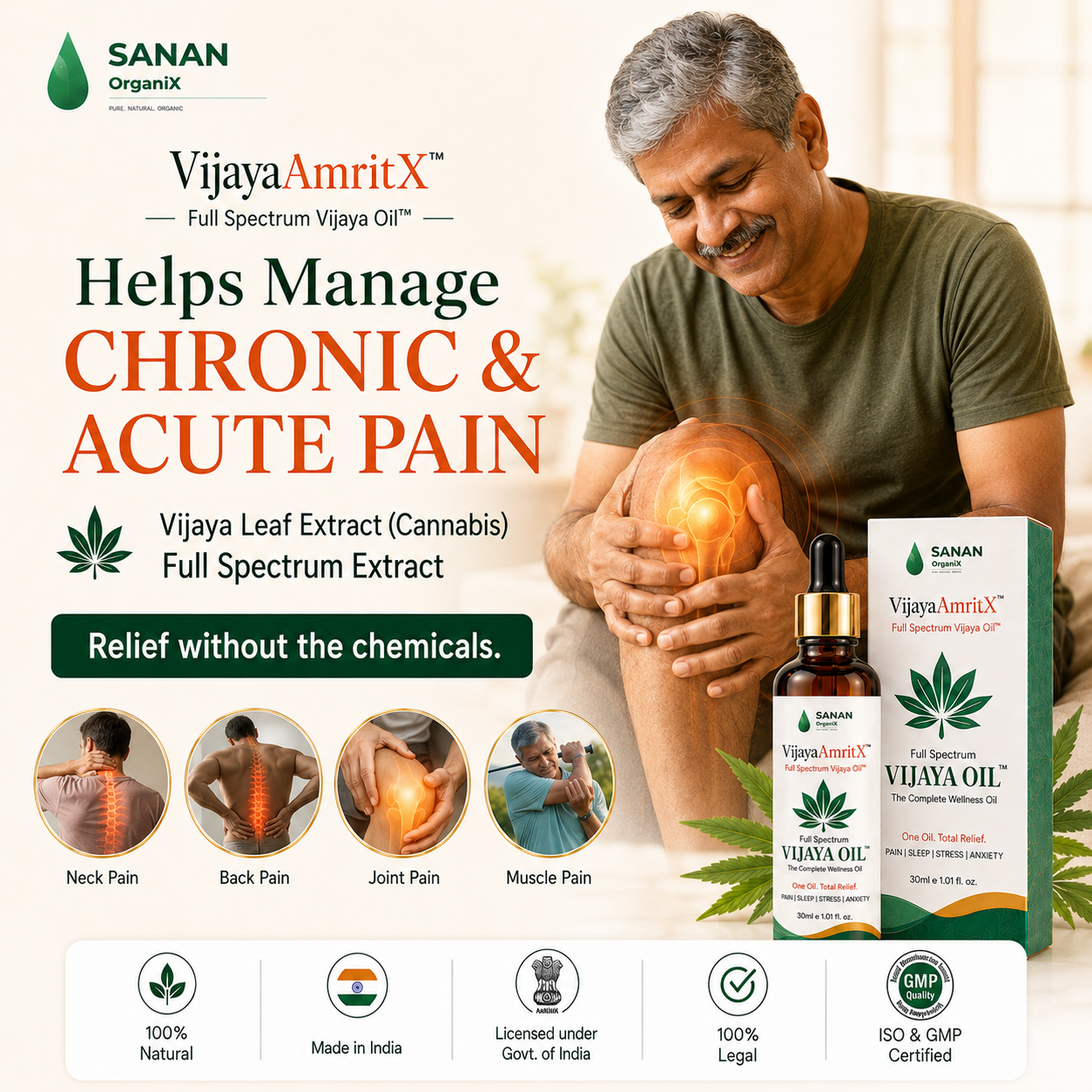 VijayaAmritX Full Spectrum Vijaya Oil™