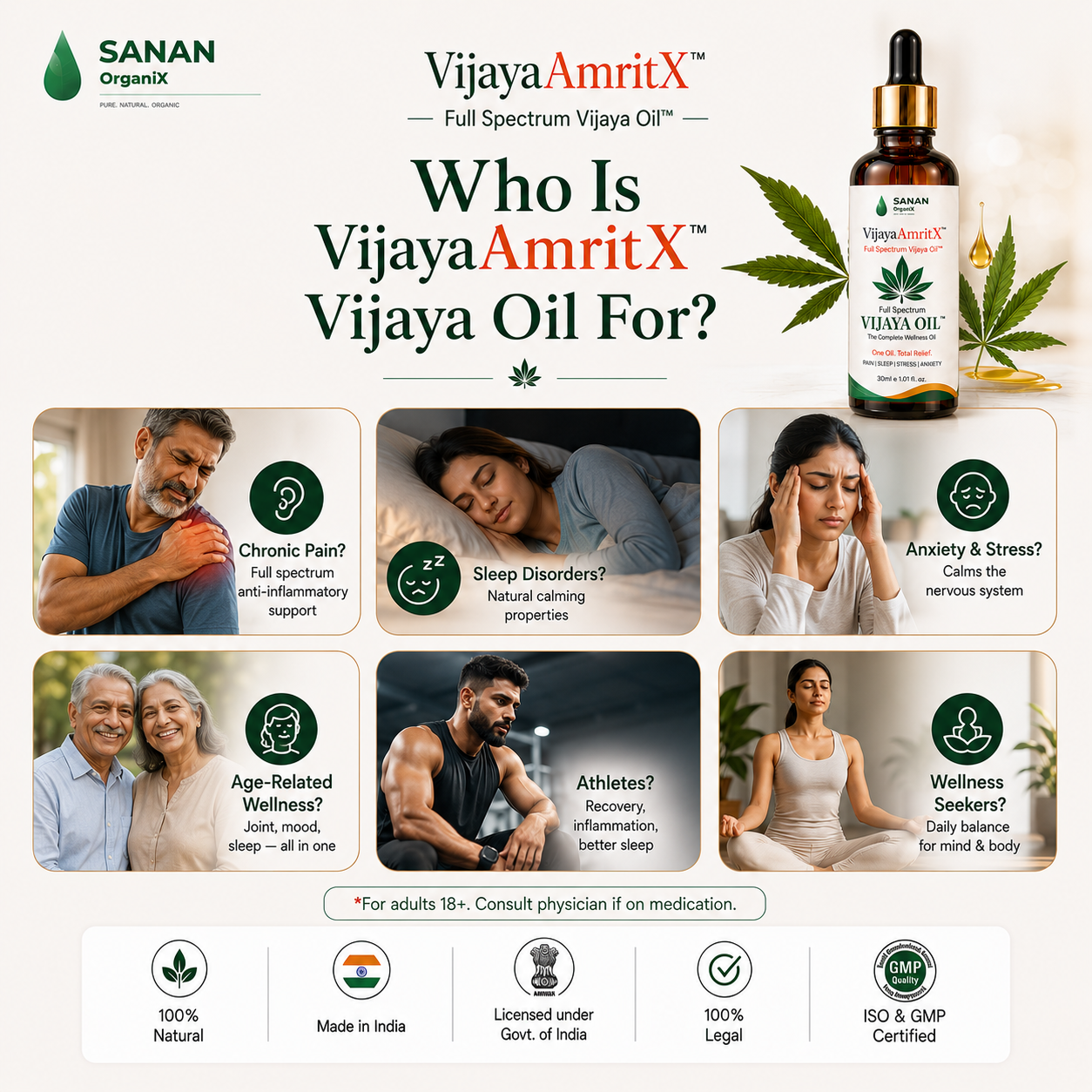 VijayaAmritX Full Spectrum Vijaya Oil™