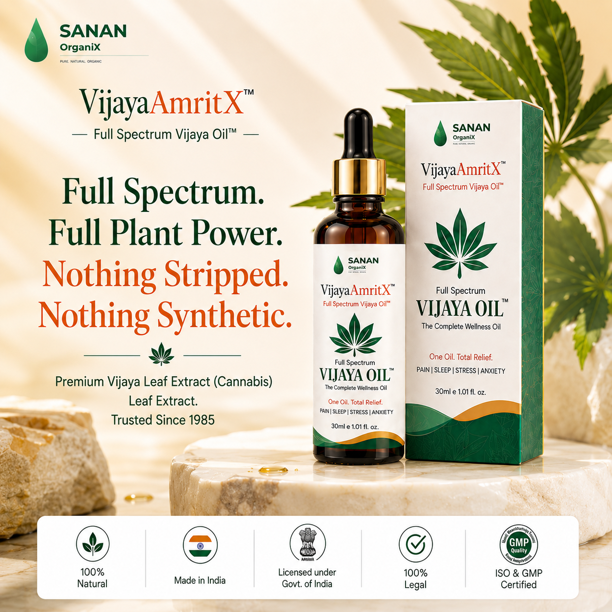 VijayaAmritX Full Spectrum Vijaya Oil™
